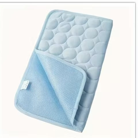Self-Cooling Ice Silk Pet Mat — Instant Cool Pad for Dogs & Cats
